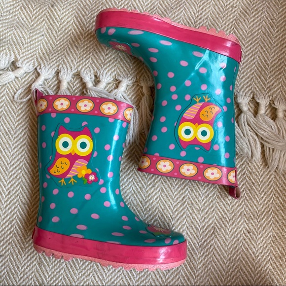 owl rain boots